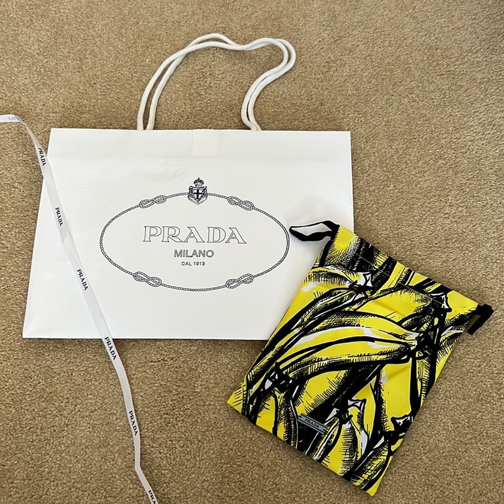 PRADA SHOPPING BAG, RIBBON & SMALL BAG